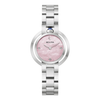 Bulova Stainless Pink Mother of Pearl Clover Watch 96L338