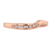 14K Rose Gold Unique Curve Diamond Channel Set Curved Band