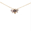 14K YG .63CT CREATED ALEXANDRITE .13CTW DIA BEE LESLIES 1MM SINGAPORE 18"