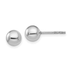 Sterling Silver 6MM Ball Stud Earrings