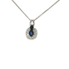 PLAT SAP .60CTW/DIA.19CTW NECKLACE