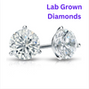 14K Gold .29CTW Lab Grown Diamond Stud Earrings