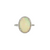 14K White Gold Opal Oval Halo Ring