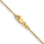 14K Yellow Gold .8MM Spiga Wheat 18"