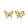 14K YG .06CTW G-H SI+ BUTTERFL