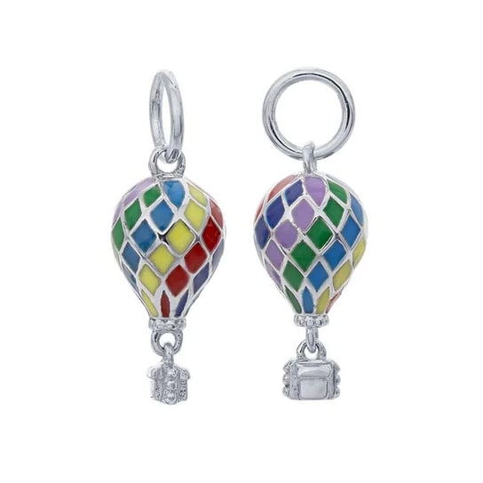 Sterling Silver Petite Fancy Link Hot Air Balloon Bracelet