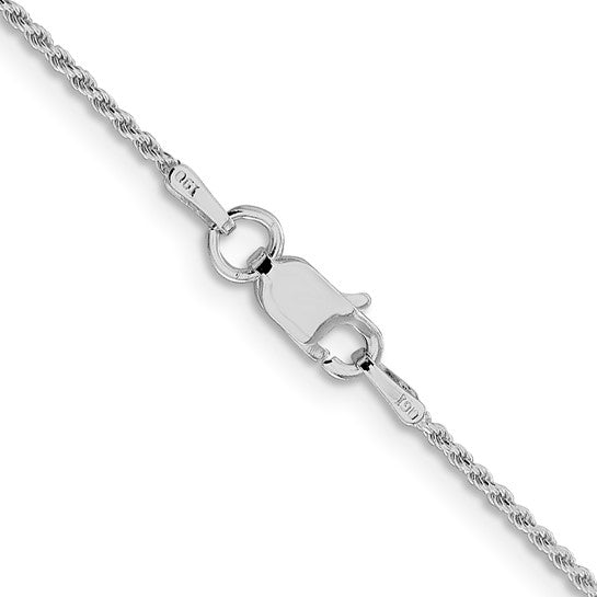 Sterling Silver 1.1MM Diamond Cut Rope Chain 16" Length