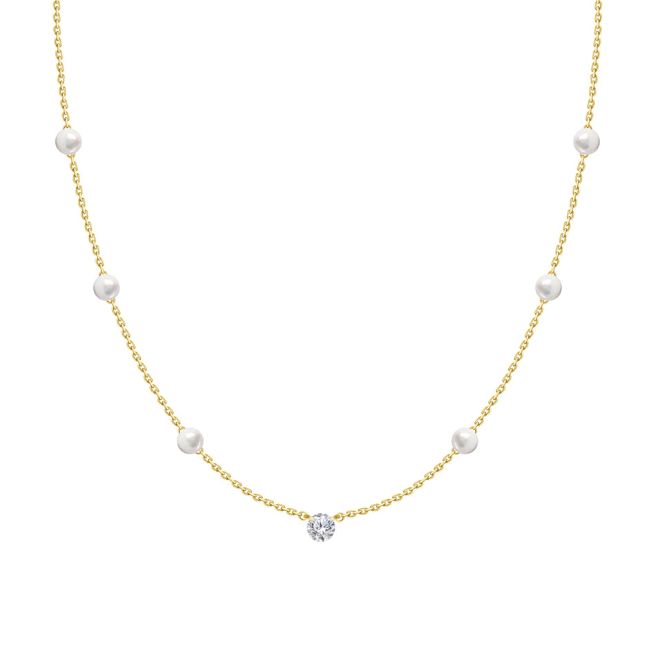 【HYERES LOR】22FW★ Cupid 14K point dia necklace HYERES LOR】22FW☆ Cupid 14K point dia necklace