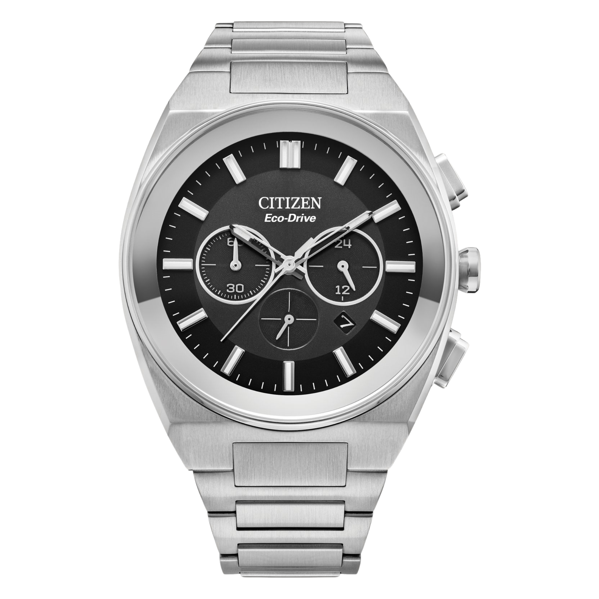 Citizen Eco Drive Axiom Stainless Black Dial Watch CA4580-50E