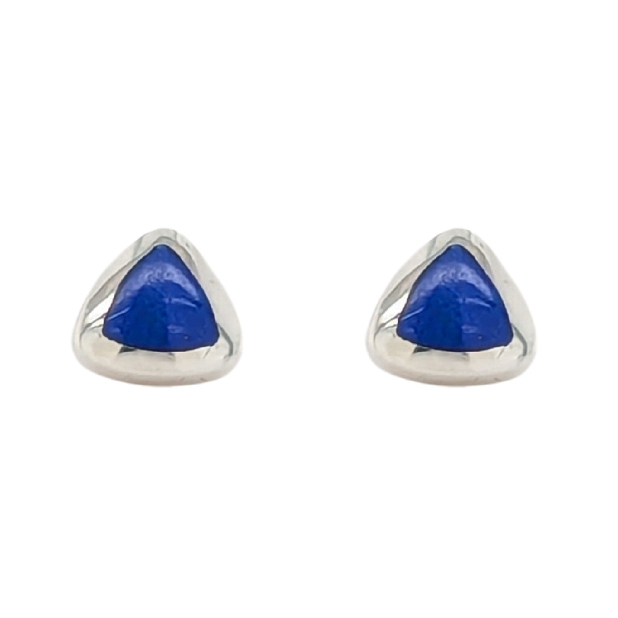 Sterling Silver Lapis Lazuli Stud Earrings