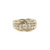 Estate 14kt Yellow Gold 1ctw Diamond Crossover Ring
