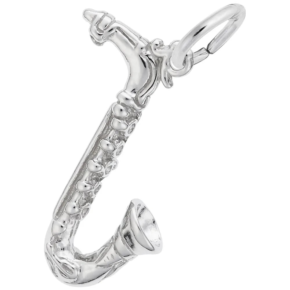 Sterling Silver Saxaphone Charm