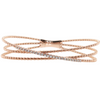 14kt Rose Gold .46ctw Diamond 3 Flex Bangle.