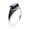Estate Platinum 1.82ct Sapphire .28ctw Diamond Ring