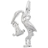 Sterling Silver Stork Charm