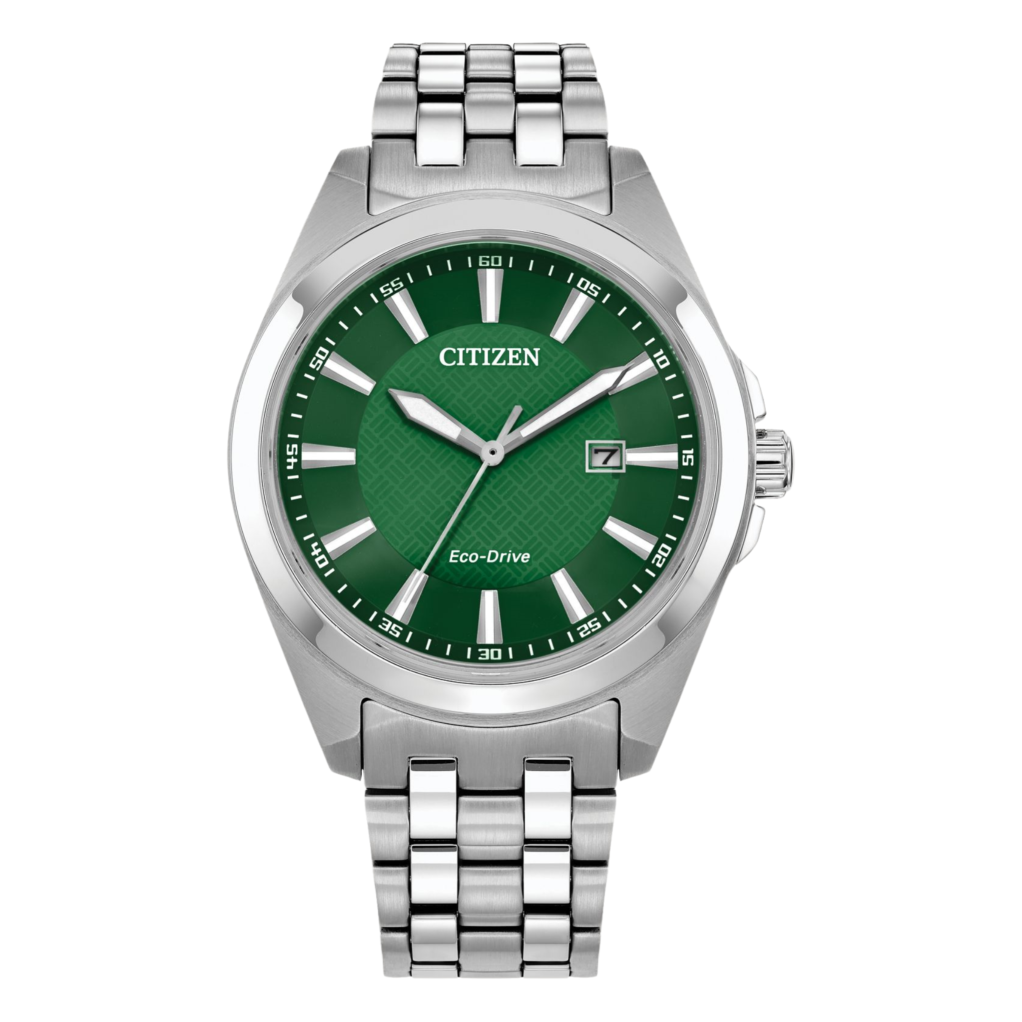 Citizen Eco Drive Stainless Peyton Watch Green Dial BM7530-50X