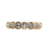 14kt Yellow Gold .68ctw Half Bezel Band