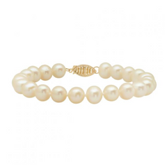 14K 8-8.5MM Freshwater Pearl Bracelet