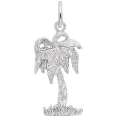 Sterling Silver Palm Tree Charm