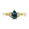 14K YG .95CT PS MONTANA SAPPHI