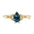 14K YG .95CT PS MONTANA SAPPHI