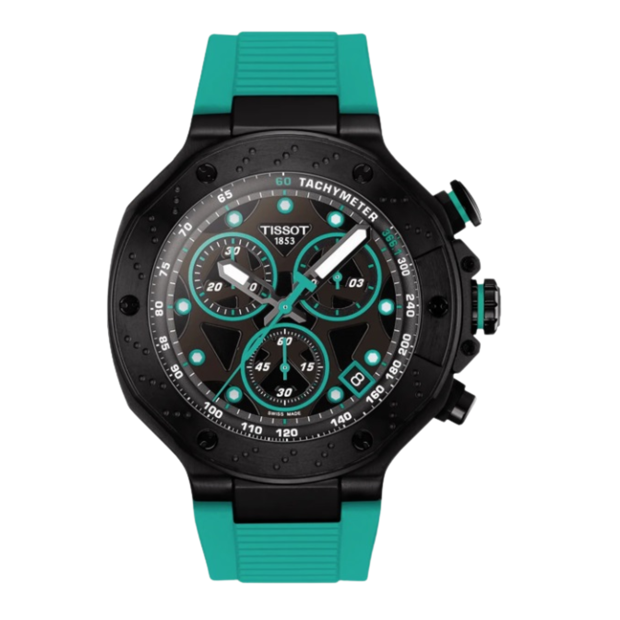 Tissot T-Race 45MM Teal Superluminova Watch
