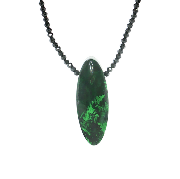 Maw-Sit-Sit Myanmar Burma Black Spinel Adjustable to 18in