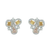 14K T/T .90CTW NATURAL FANCY D