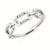 14K White Gold Modern Diamond Stackable Ring