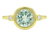 14K YG 1.14CT ROUND AQUAMARINE