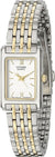 Citizen Quartz Two-Tone Tank Ladies Tank Watch