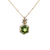 14K YG 2.22CT PERIDOT .14CTW DIA LESLIES 1MM SINGAPORE 18"