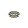 Estate 14kt White Gold Art Deco Navette .35ctw Ring