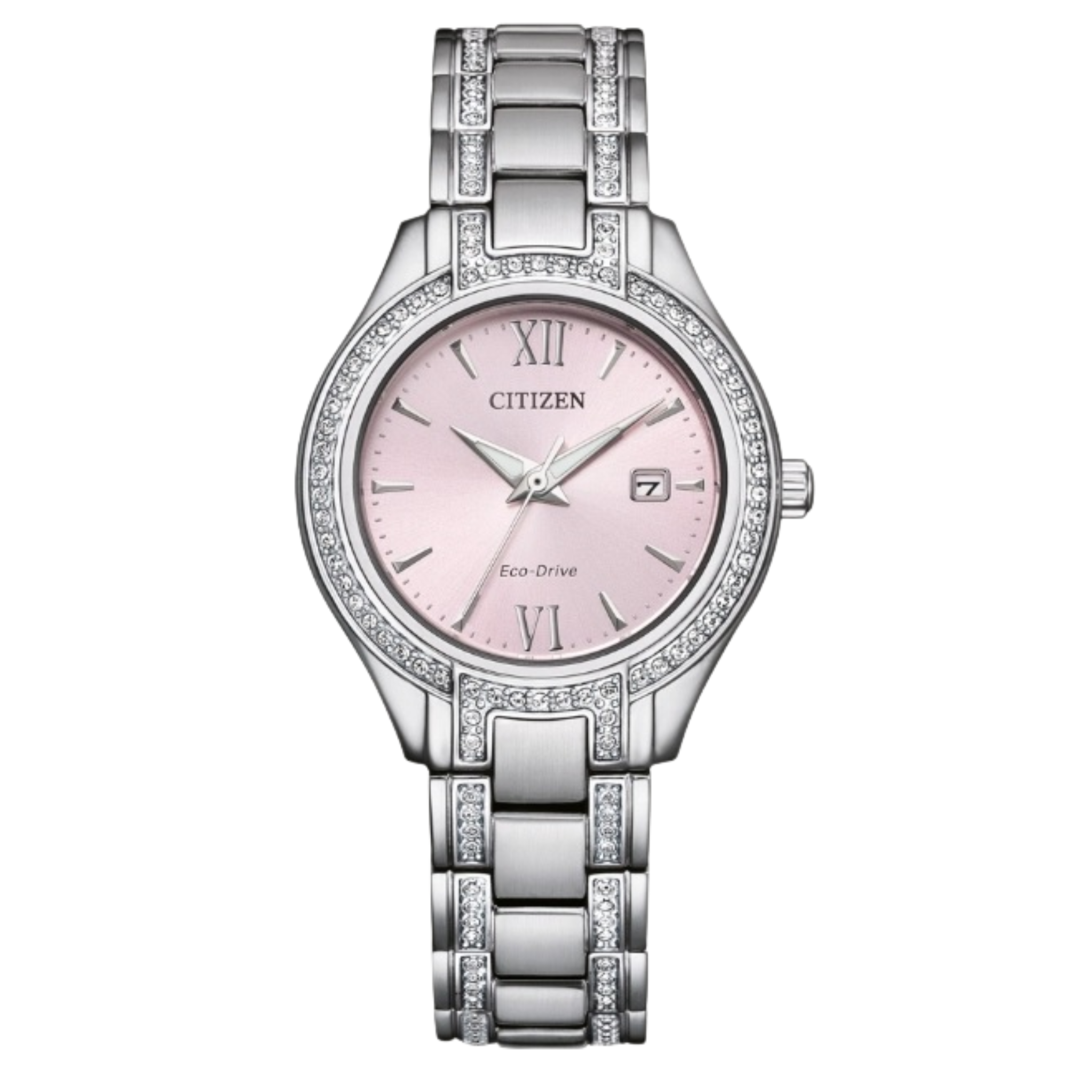 Citizen Eco Drive Stainless Classic Pink Dial Watch FE1230-51X