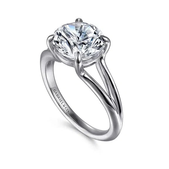 14K White Gold Annie Split Shank Mounting for 3CT S2086895