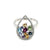 Sterling Silver Multi-Gemstone Rainbow Ring