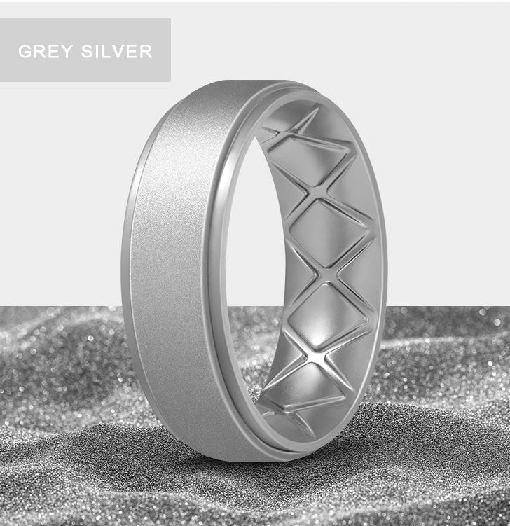 METALLIC SILVER SILICONE SIZE