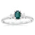 18kt White Gold .23ct Brazil Alexandrite .02ctw Diamond Ring W/Report