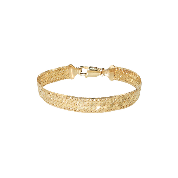 14KY 7" WOVEN BRACELET