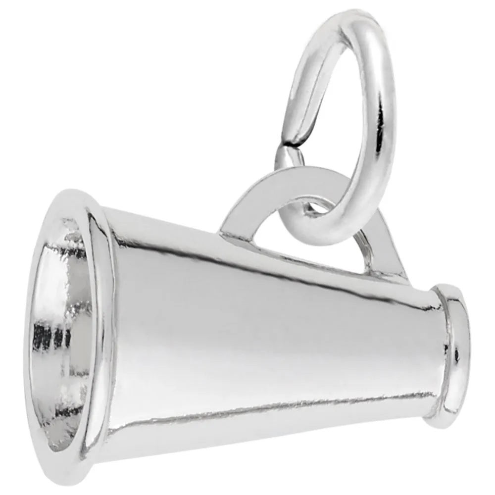 Sterling Silver Megaphone Charm