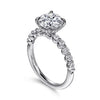 14K White Gold Kim Engagment Semi-Mount for 1.5CT Center S2086942