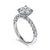 14K White Gold Kim Engagment Semi-Mount for 1.5CT Center S2086942