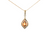 14K YG .68CT CITRINE .06CTW DIA LESLIES .8MM CABLE 18"