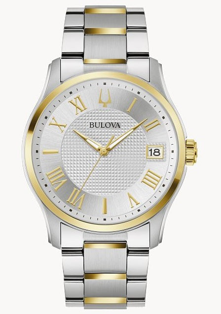 Bulova Wilton Classic Two Tone Watch with Date 98B391