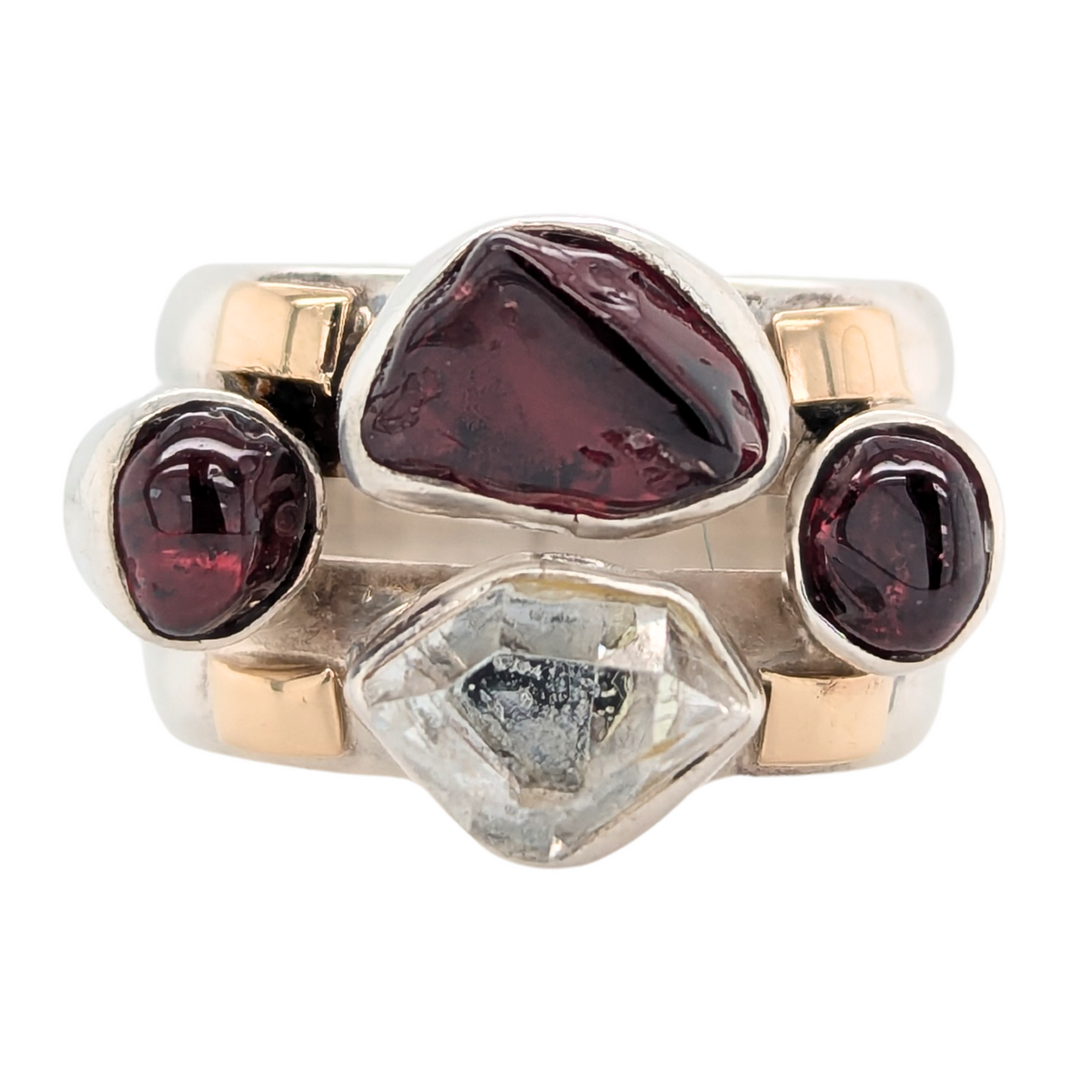 Estate: Lilly Barrack Garnet & Quartz Ring