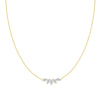 18K Yellow Gold Scattered Diamond Necklace