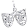 Sterling Silver Comedy & Tragedy Charm.