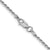 Sterling Silver Rhodium 1.7MM Diamond Cut Rope Chain 16"