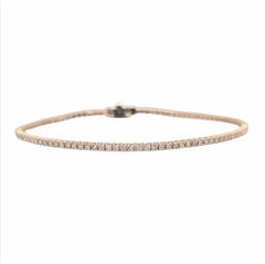 14KT Yellow Gold 1CTW Thin Tennis Bracelet
