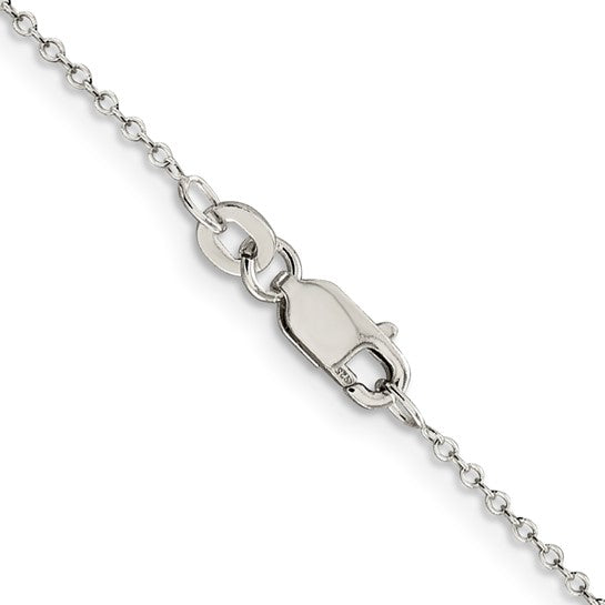 STERLING 1MM CABLE CHAIN 22"